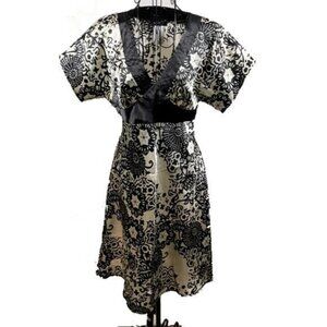 B Darlin | Patterned Black & White Dress